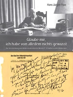 cover image of Glaube mir, ich habe von alledem nichts gewusst